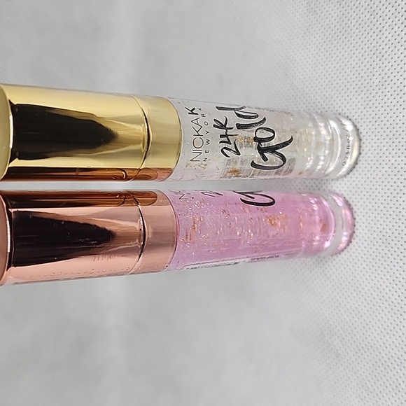 2X LIP GLOW SET ✨️ INFUSED with REAL 24K GOLD 7ml x2 / 0.23 fl.oz (NIB)✨️ - Picture 1 of 6